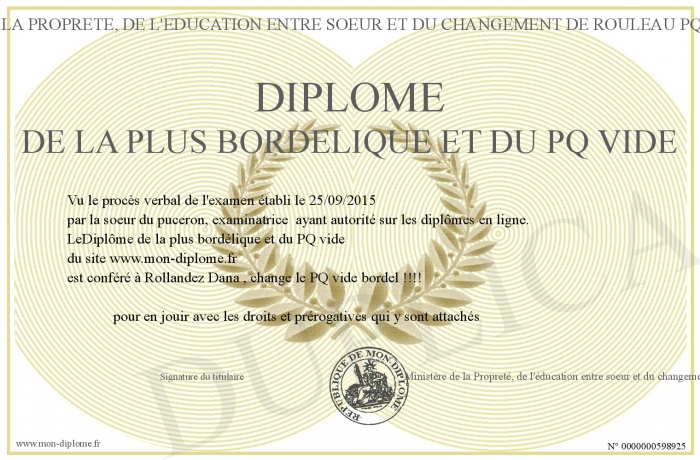 diplome vide
